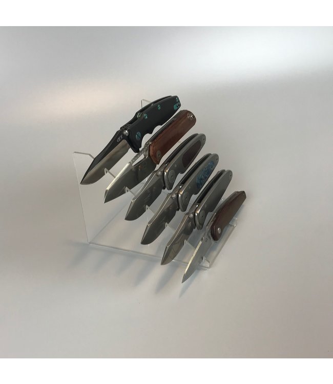 Display Voor 6 messen / Trapsgewijs / Acryl