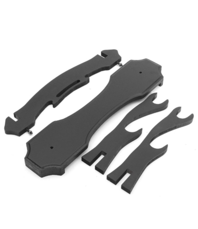 Zwaard Display / Zwart  / 2 Laags / Dichte Onderkant