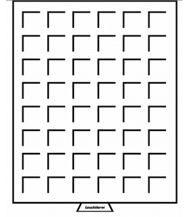 Munten Box Met Vierkante Vakken