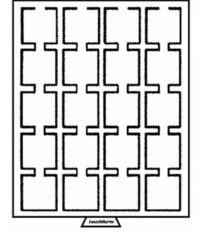Munten Box Met Vierkante Vakken