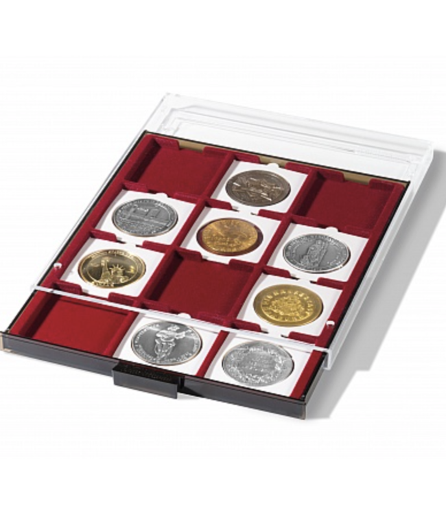 Munten Box Met Vierkante Vakken