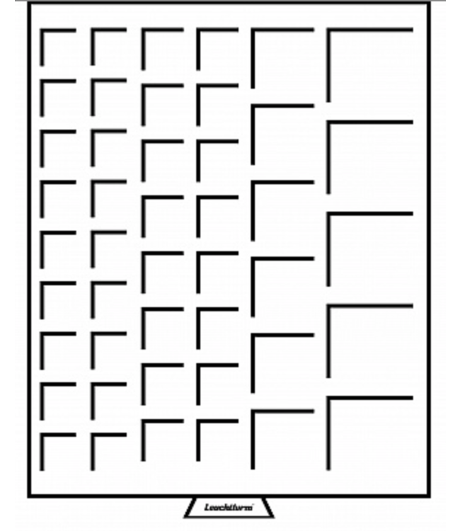 Munten Box Met Vierkante Vakken