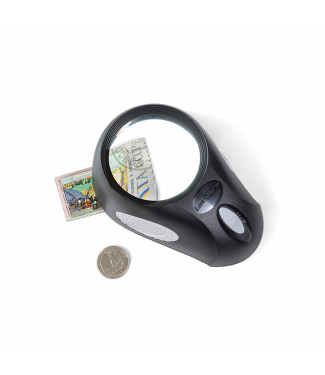 LED-Standlupe / 5-Facher Vergrößerung