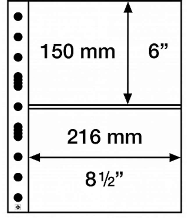 Leuchtturm (Lighthouse) Plastic Pocket Sheets Grande 2-Way Division