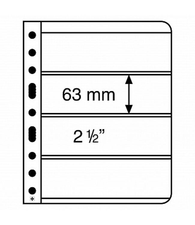 Leuchtturm (Lighthouse) Plastic Pockets Vario / 4-Way Division (Horizontal)