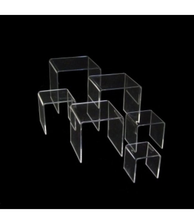 Clear Acrylic Risers / Set Of 6