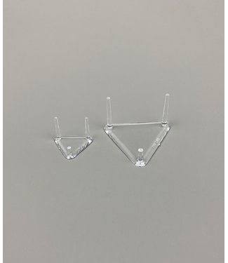 SMC Dreieckig 3-Pin-Acrylglas Ständer /1 Kurzer Pin