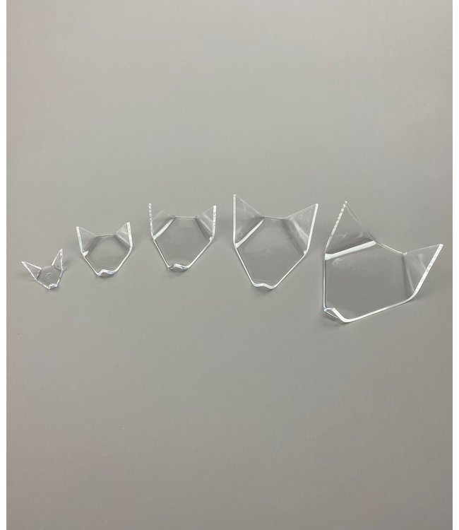 Dreieckiger Ständer für Mineralen / Fossilien / Geoden