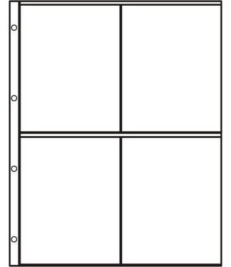 Hartberger Kunststoffhüllen S-2x2 / 4er Einteilung