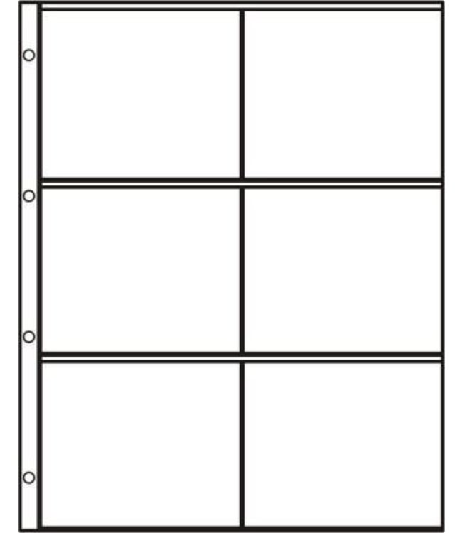 Plastic Sheets S-2x3 / 6 Compartments