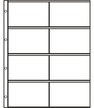 Hartberger Plastic Sheets S-2x4 / 8 Compartments