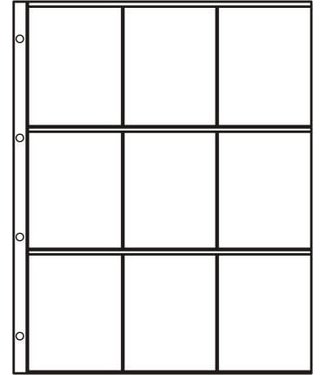 Hartberger Kunststoffhüllen S-3x3 / 9er Einteilung