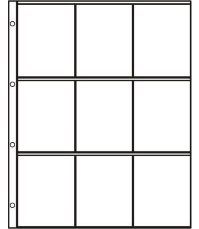 Plastic Sheets S-3x3 / 9 Compartments