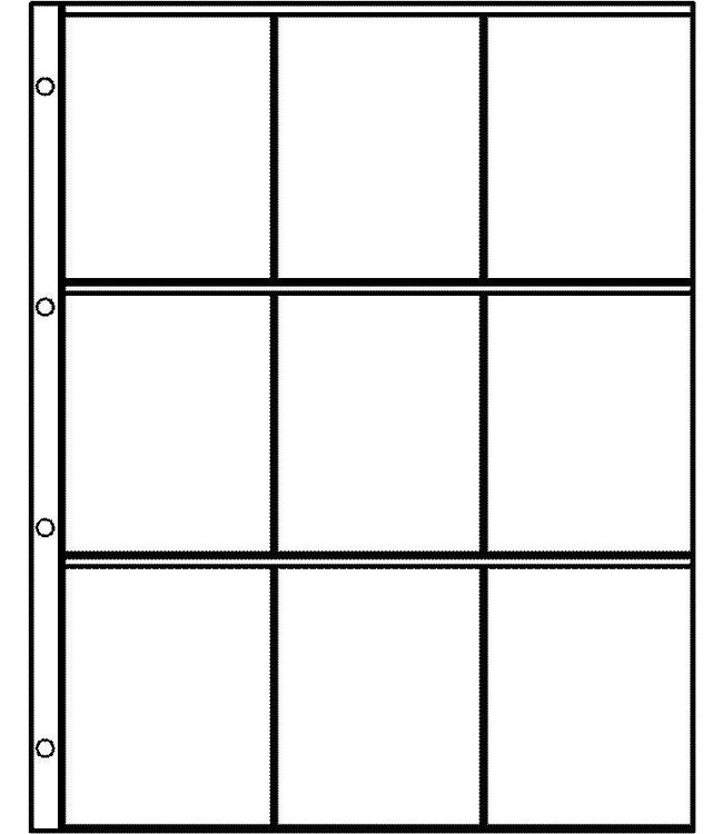 Plastic Sheets Euro-System E-3x3 / 9 Compartments