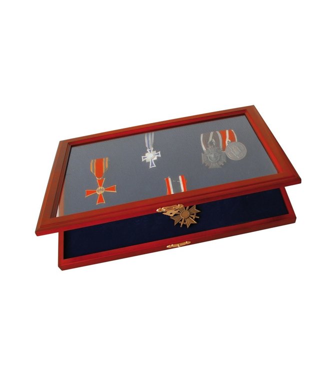 SAFE Wooden Display Case For Medals / Decorations / Pins