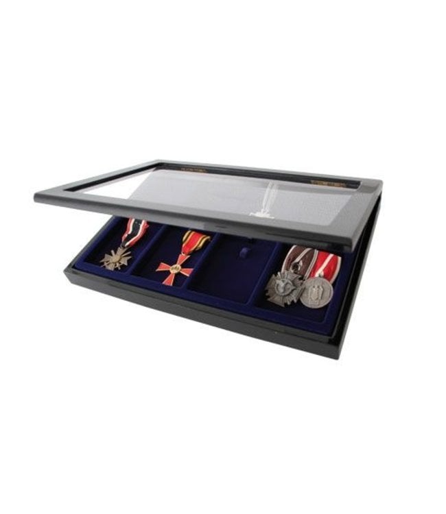 SAFE Wooden Display Case / Black / For Medals / Decorations