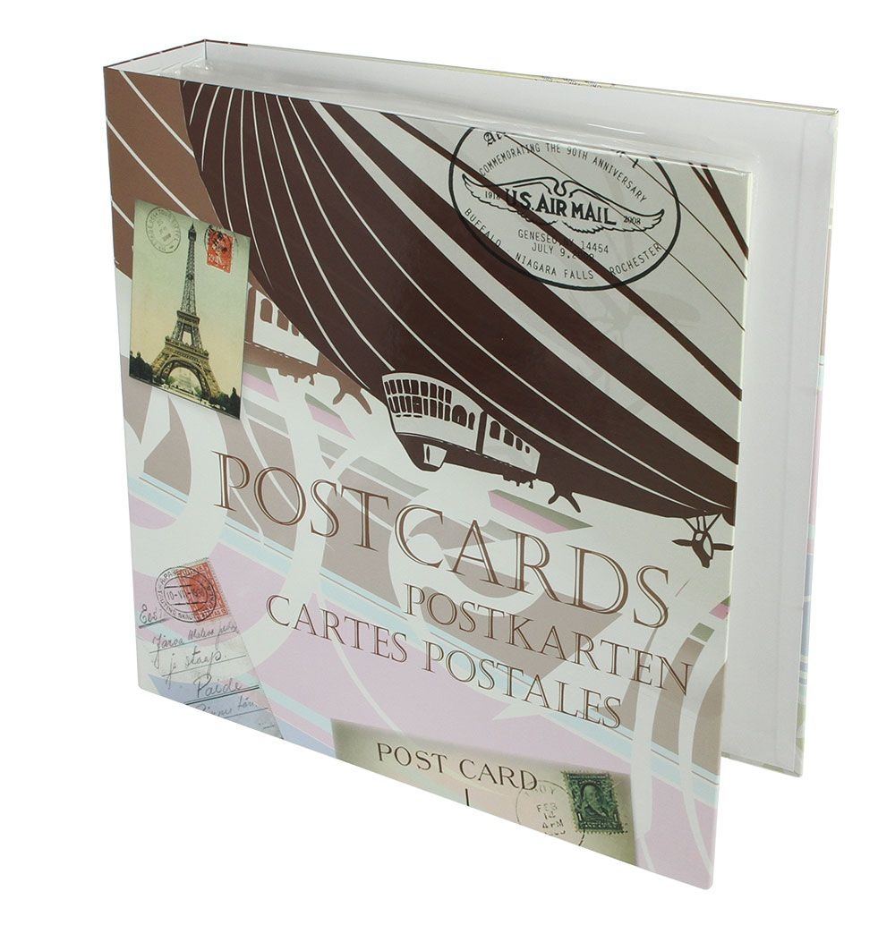 Lighthouse Postcard Album for 600 Postcards with 50 Bound Sheets