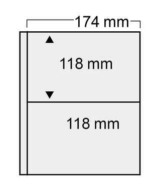 SAFE Kunststoffhüllen Compact / 2er Einteilung