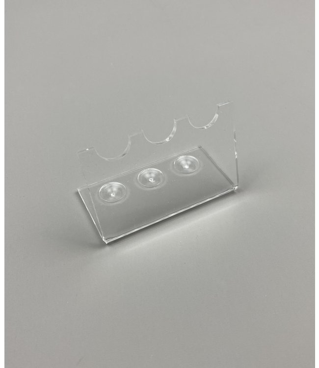 Acrylic Display Stand For 3 Pens / Teaspoons / Bullet Shells / Cartridges (Small)