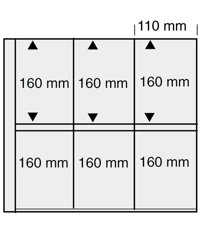 Sheets Maxi / 6 compartments / 110 mm x 160 mm