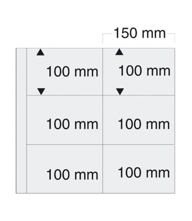 Sheets Maxi / 6 compartments / 150 mm x 100 mm