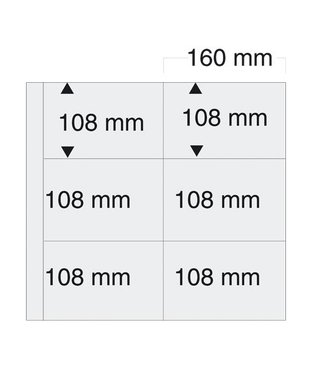 SAFE Sheets Maxi / 6 compartments / 160 mm x 108 mm