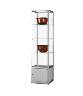 SMC Vitrine Floris / Silber / Unterschrank