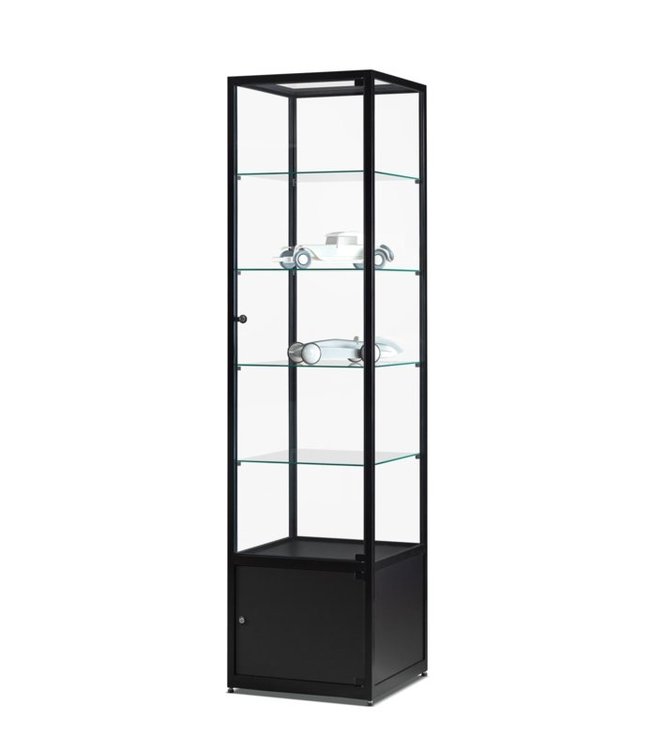 Display Cabinet Floris / Black / Base Cabinet