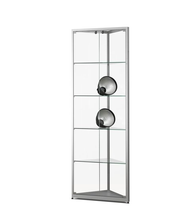 Corner Display Cabinet / Julia / Silver