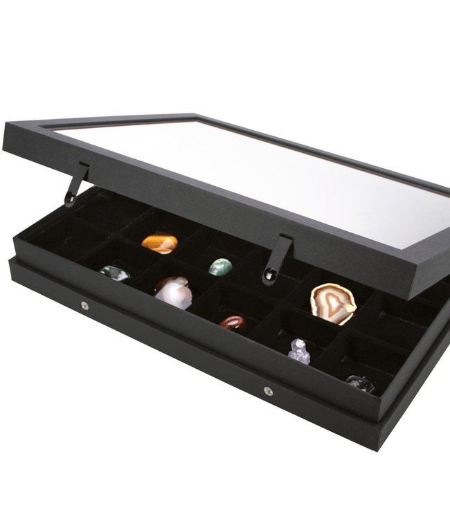 Display Case / Black Edition / 24 Compartments