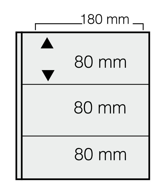 Sheets For Banknotes / 3 Compartments