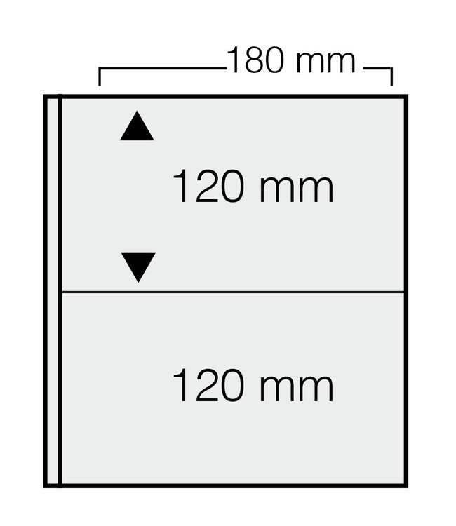 Sheets For Banknotes / 2 Compartments