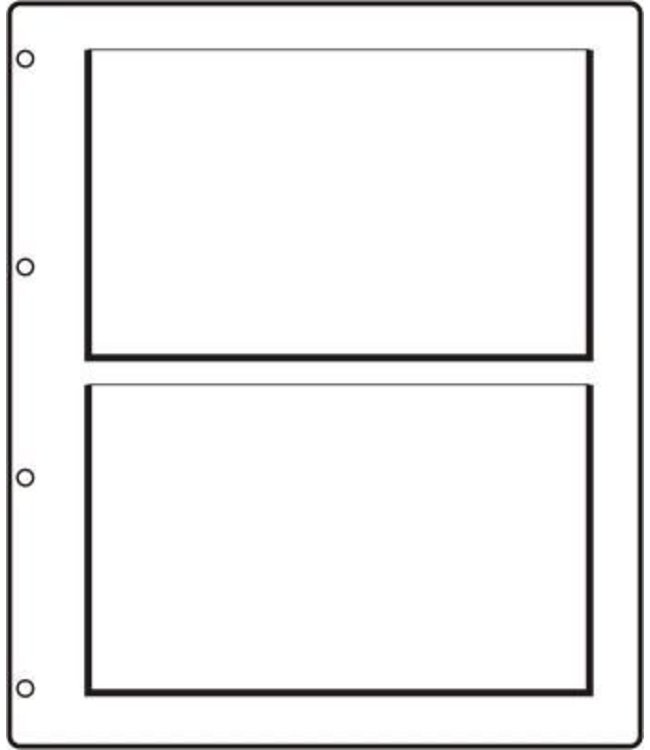 Hartberger Coin Set Sheets / 2 compartments