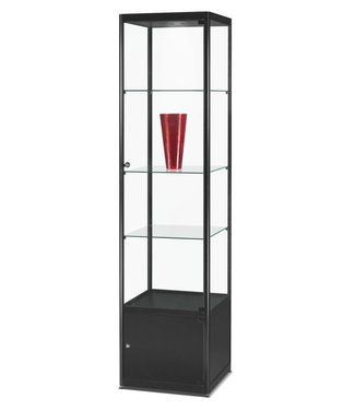 SMC Vitrine Floris / Schwarz / Unterschrank / LED Basic