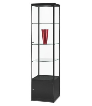 SMC Vitrinekast Floris / Zwart / Onderkast / LED Plafondspot