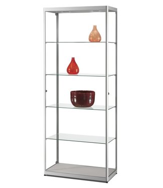 SMC Display Cabinet Radboud / Silver / Side doors / Basic LED