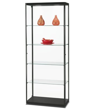 SMC Vitrine Radboud / Schwarz / Seitliche Türen / Basic LED