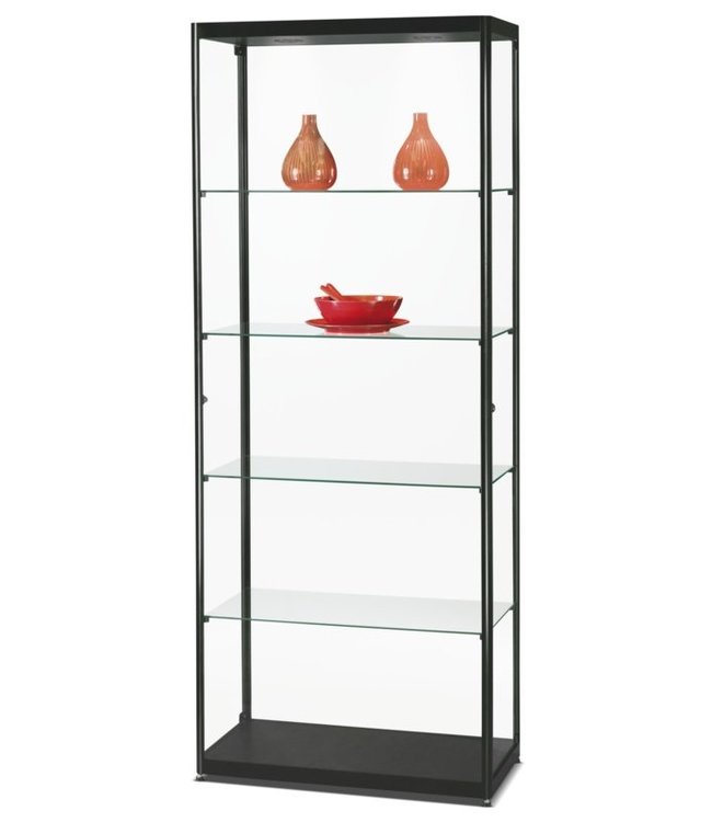 SMC Vitrine Radboud / Schwarz / Seitliche Türen / Basic LED