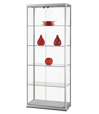 SMC Vitrine Radboud / Silber / Türen Frontseite / Basic LED