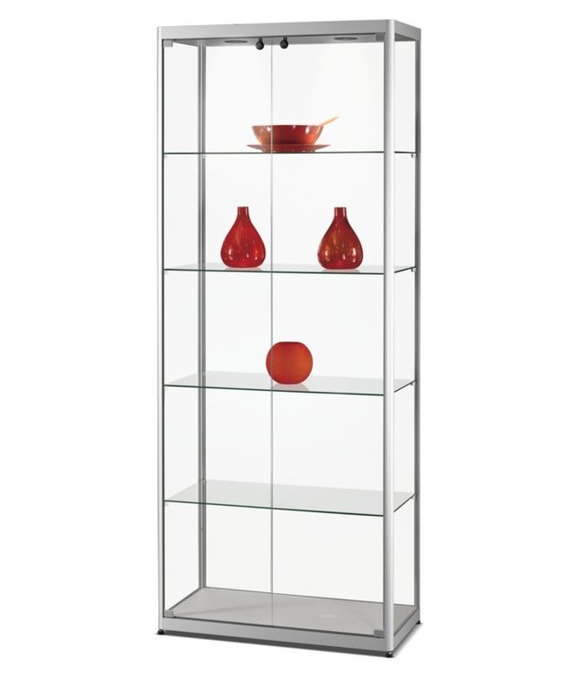 Display Cabinet Radboud / Silver / Doors Front Side / Basic LED