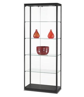 SMC Display Cabinet Radboud / Black / Doors Front Side / Basic LED