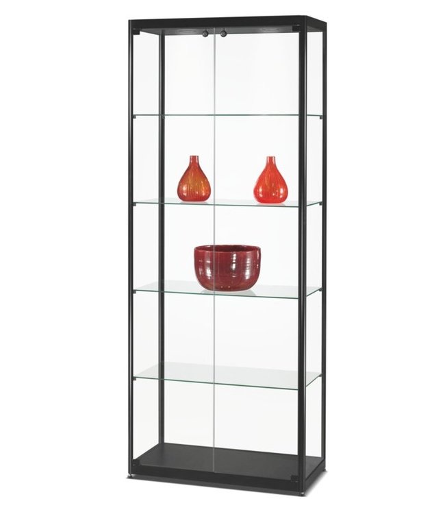 Display Cabinet Radboud / Black / Doors Front Side / Basic LED