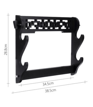 SMC Muur Display / Hout / Voor 2 Zwaarden / Katana