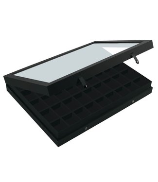 SAFE Display Case / Black Edition / 24 Compartments