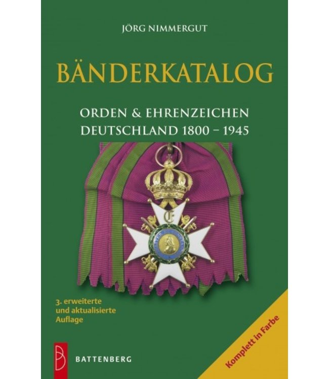 Bänderkatalog Orden / Ehrenzeichen Deutschland 1800-1945