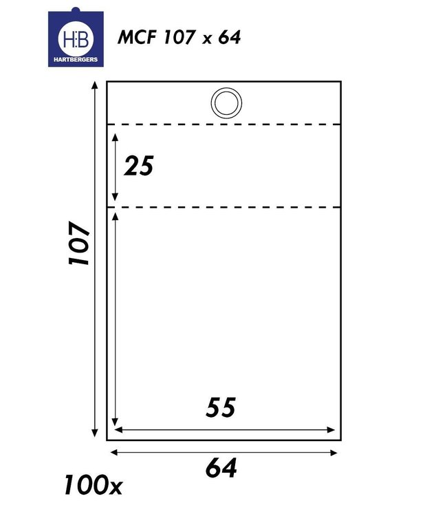 Hartberger MCF Munthoesjes / 100 Stuks