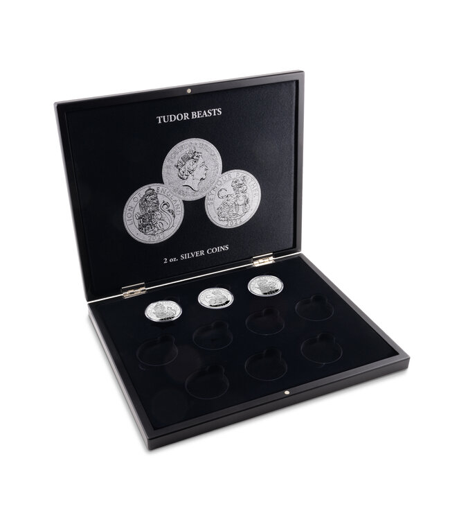 Presentation case for 10 “Tudor Beasts” 2 oz silver coins