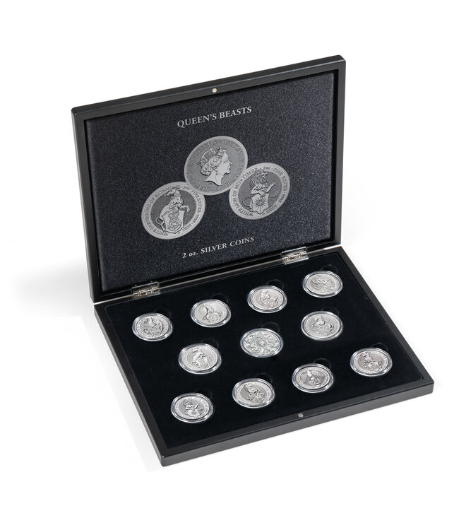 Muntcassette Voor 11 "Queen Beasts" Silver Coins (2 oz.)
