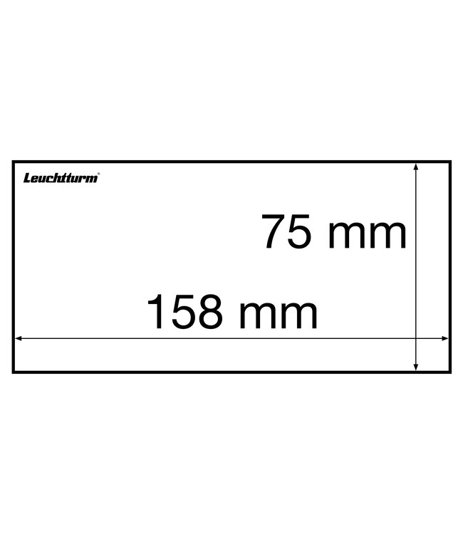 Banknoten Schutzhüllen / Basic / 3 Formaten / 50-er Pack
