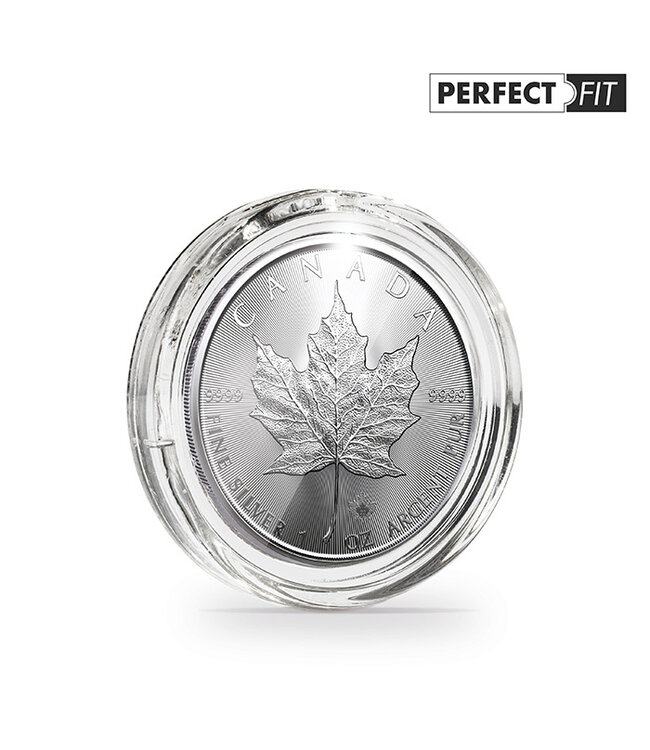 Coin Capsules / Ultra Perfect Fit/ 1 Oz. Maple Leaf / Silver